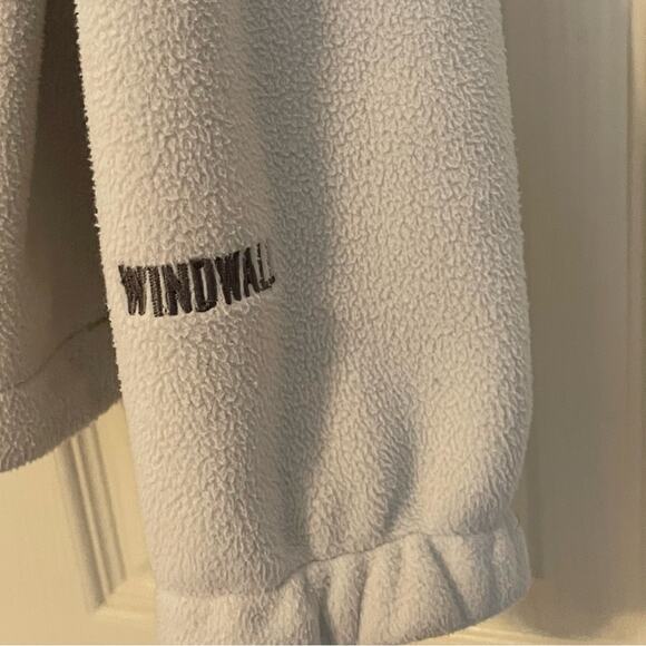 North Face Windwall Light Ivory Full Zip Fleece Mefium - Picture 3 of 9